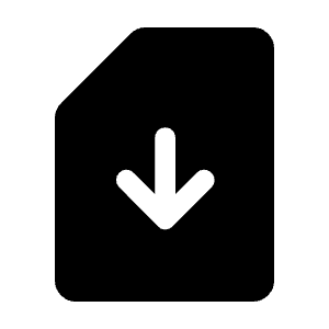 Sim Card Download Fill Icon from Rounded Fill - Material Symbols Set