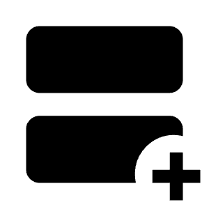 Splitscreen Add Fill Icon from Outlined Fill - Material Symbols Set