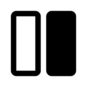 Splitscreen Right Fill Icon from Outlined Fill - Material Symbols Set