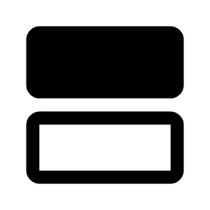 Splitscreen Top Fill Icon from Rounded Fill - Material Symbols Set