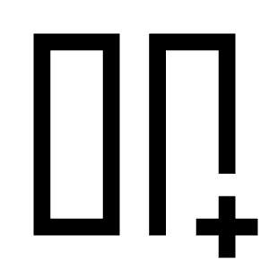 Splitscreen Vertical Add Icon from Sharp Line - Material Symbols Set