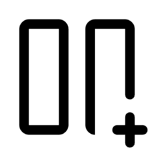 Splitscreen Vertical Add Icon from Rounded Line - Material Symbols Set