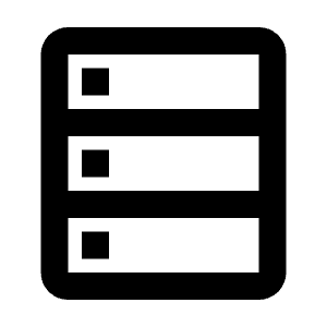 Storage Icon from Rounded Line - Streamline Material Free Set