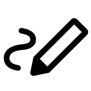 Stylus Note Icon from Rounded Line - Material Symbols Set