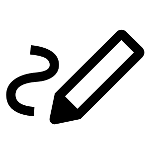Stylus Note Icon from Outlined Line - Material Symbols Set