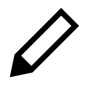 Stylus Icon from Sharp Line - Material Symbols Set