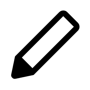 Stylus Icon from Outlined Line - Material Symbols Set