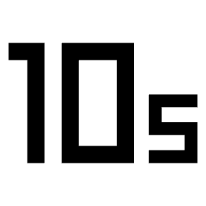 Timer 10 Select Fill Icon from Sharp Fill - Material Symbols Set