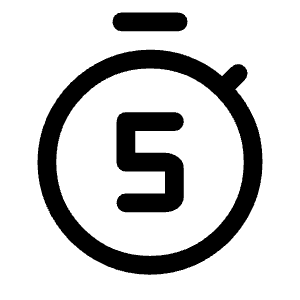 Timer 5 Icon from Rounded Line - Material Symbols Set