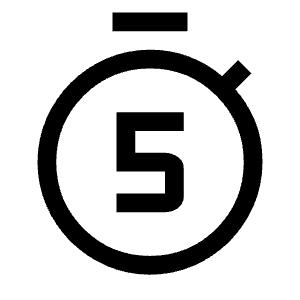 Timer 5 Icon from Outlined Line - Material Symbols Set