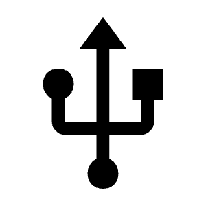 Usb Icon from Sharp Line - Material Symbols Set