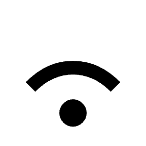 Wifi 2 Bar Icon from Outlined Line - Material Symbols Set