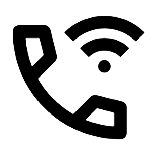 Wifi Calling Bar 3 Icon from Outlined Line - Streamline Material Free Set