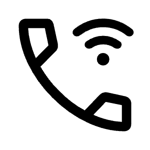 Wifi Calling Bar 3 Icon from Rounded Line - Material Symbols Set