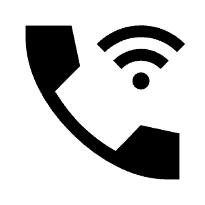 Wifi Calling Bar 3 Fill Icon from Sharp Fill - Material Symbols Set