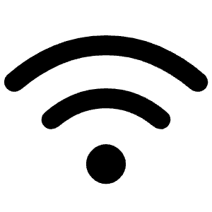 Wifi Fill Icon from Rounded Fill - Material Symbols Set