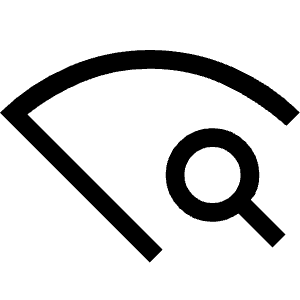 Wifi Find Icon from Sharp Line - Material Symbols Set