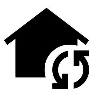 Wifi Home Fill Icon from Sharp Fill - Material Symbols Set