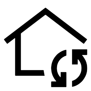 Wifi Home Icon from Sharp Line - Material Symbols Set