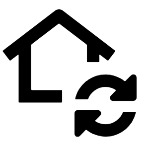 Wifi Home Sync Icon from Outlined Line - Streamline Material Free Set