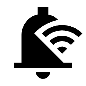 Wifi Notification Fill Icon from Sharp Fill - Material Symbols Set