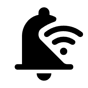 Wifi Notification Fill Icon from Rounded Fill - Material Symbols Set