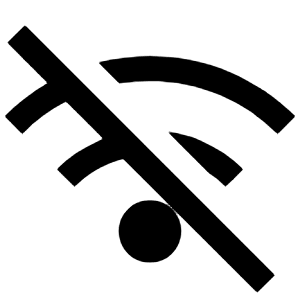 Wifi Off Fill Icon from Outlined Fill - Streamline Material Free Set