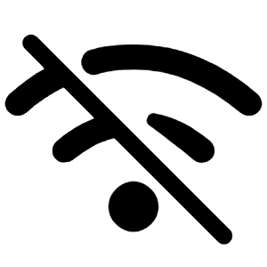Wifi Off Icon from Rounded Line - Material Symbols Set
