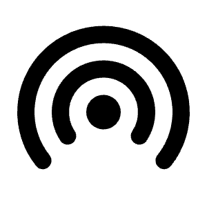 Wifi Tethering Icon from Rounded Line - Streamline Material Free Set