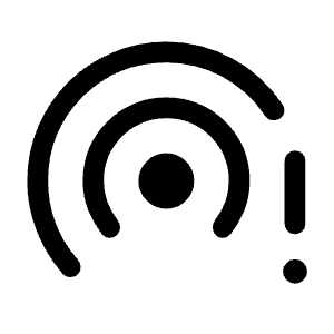 Wifi Tethering Error Icon from Rounded Line - Material Symbols Set