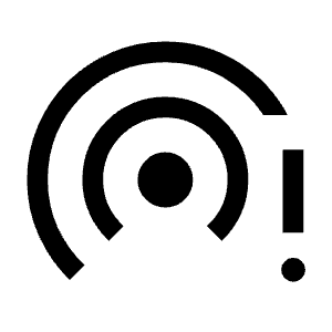 Wifi Tethering Error Fill Icon from Sharp Fill - Material Symbols Set