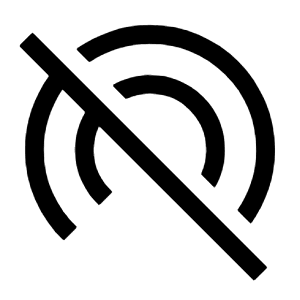Wifi Tethering Off Icon from Outlined Line - Material Symbols Set