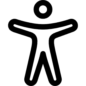Accessibility Outline Icon from Ionic Outline Set