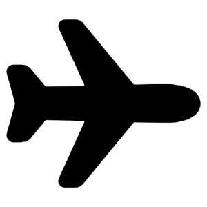 Airplane Icon from Ionic Filled Set