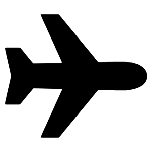 Airplane Sharp Icon from Ionic Sharp Set