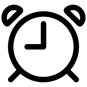 Alarm Outline Icon from Ionic Outline Set