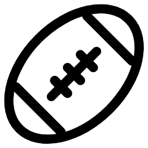 American Football Outline Icon from Ionic Outline Set