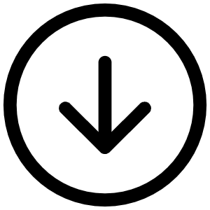 Arrow Down Circle Outline Icon from Ionic Outline Set