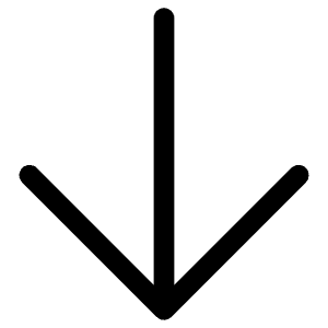 Arrow Down Outline Icon from Ionic Outline Set