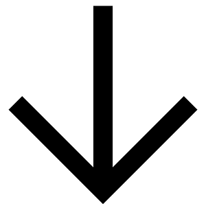 Arrow Down Sharp Icon from Ionic Sharp Set