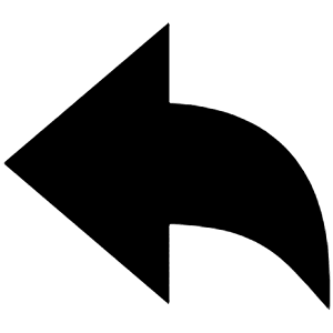 Arrow Undo Sharp Icon from Ionic Sharp Set