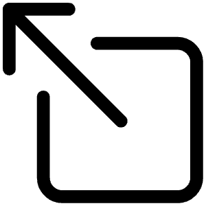 Arrow Up Left Box Outline Icon from Ionic Outline Set