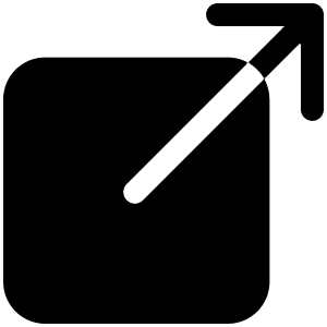 Arrow Up Right Box Icon from Ionic Filled Set