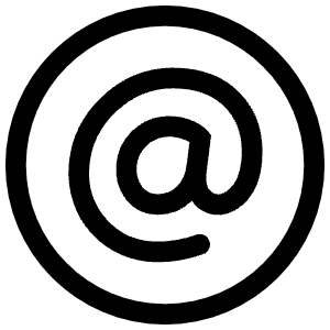 At Circle Outline Icon from Ionic Outline Set