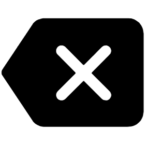 Backspace Icon from Ionic Filled Set