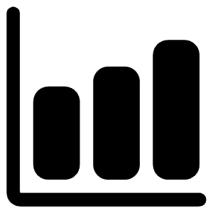 Bar Chart Icon from Ionic Filled Set