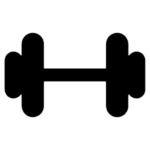 Barbell Icon from Ionic Filled Set