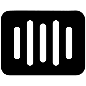 Barcode Icon from Ionic Filled Set