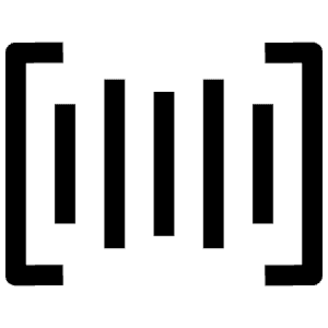 Barcode Sharp Icon from Ionic Sharp Set