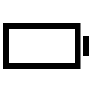 Battery Dead Sharp Icon from Ionic Sharp Set
